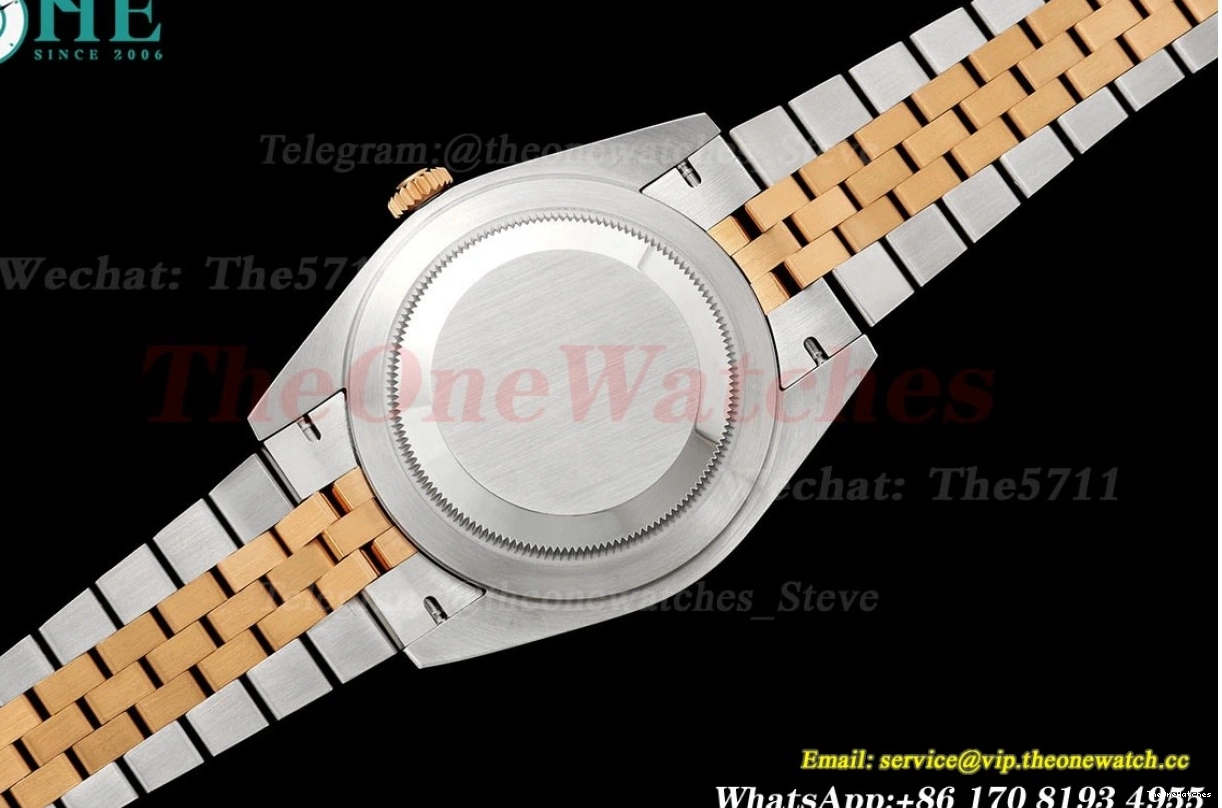 126331 A3235 Datejust Silver EWEF Textured 41mm Jub Stk SS RG 0325